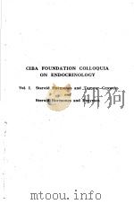 CIBA FOUNDATION COLLOQUIA ON ENDOCRINOLOGY VOL.1 PDF电子版封面