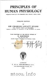 PRINCIPLES OF HUMAN PHYSIOLOGY TWELFTH EDITION PDF电子版封面 SIR CHARLES LOVATT EVANS H.HA