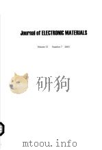 JOURNAL OF ELECTRONIC MATERIALS VOLUME 32 NO.7 PDF电子版封面