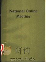 NATIONAL ONLINE MEETING 1989 PDF电子版封面 0938734342
