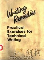 WRITING REMEDIES PRACTICAL EXERCISES FOR TECHNICAL WRITING PDF电子版封面 0897746384 H.WEISS