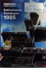MARCONI INSTRUMENTS INSTRUMENTS CATALOGUE 1985（ PDF版）