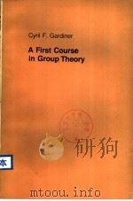 A FIRST COURSE IN GROUP THEORY（ PDF版）