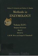 METHODS IN ENZYMOLOGY VOLUME XXVI ENZYME STRUCTURE PART C PDF电子版封面 0121818896 C.H.W.HIRS SERGE N.TIMASHEFF