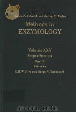 METHODS IN ENZYMOLOGY VOLUME XXV ENZYME STRUCTURE PART B PDF电子版封面 0121818888 C.H.W.HIRS SERGE N.TIMASHEFF