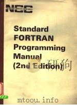 STANDARD FORTRAN PROGRAMMING MANUAL PDF电子版封面