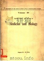 PROCEEDINGS OF THE SOCIETY OF PHOTO-OPTICAL INSTRUMENTATION ENGINEERS VOLUME 89 APPLICATIONS OF OP 1977 PDF电子版封面 0892521163
