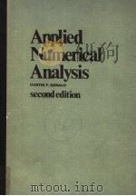 APPLIED NUMERICAL ANALYSIS SECOND EDITION PDF电子版封面 0201026961 CURTIS F.GERALD
