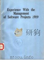 EXPERIENCE WITH THE MANAGEMENT OF SOFTWARE PROJECTS 1989（ PDF版）