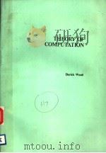 THEORY OF COMPUTATION PDF电子版封面 0060472081 DERICK WOOD
