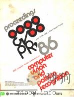 IEEE COMPUTER SOCIETY CONFERENCE ON COMPUTER VISION AND PATTERN RECOGNITION 1986（1986 PDF版）