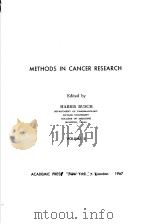 METHODS IN CANCER RESEARCH VOLUME Ⅱ 1967 PDF电子版封面 HARRIS BUSCH