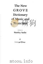 THE NEW GROVE DICTIONARY OF MUSIC AND MUSICIANS 4 CASTRUCCI-COURANTE（ PDF版）