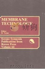 MEMBRANE TECHNOLOGY PDF电子版封面 0881675105 ROBERTO VERNA
