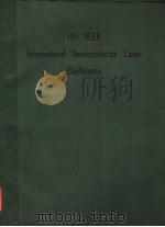 11TH IEEE INTERNATIONAL SEMICONDUCTOR LASER CONFERENCE PDF电子版封面