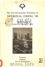 THE 3RD INTERNATIONAL WORKSHOP ON NEURONAL CODING'99（ PDF版）