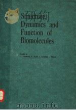 STRUCTURE，DYNAMICS AND FUNCTION OF BIOMOLECULES（ PDF版）
