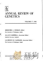 ANNUAL REVIEW OF GENETICS VOLUME 17 1983（ PDF版）