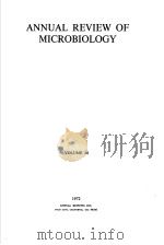 ANNUAL REVIEW OF MICROBIOLOGY VOLUME 26 1972（ PDF版）