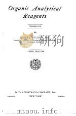 ORGANIC ANALYTICAL REAGENTS VOLUME ONE（ PDF版）