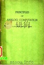 PRINCIPLES OF ANALOG COMPUTATION PDF电子版封面