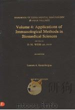 VOLUME 4: APPLICATIONS OF IMMUNOLOGICAL METHODS IN BIOMEDICAL SCIENCES PDF电子版封面 0632014997 D.M.WEIR