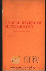 ANNUAL REVIEW OF MICROLBIOLOGY VOLUME 46 1992（ PDF版）