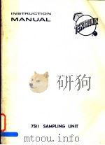 INSTRUCTION MANUAL 7SII SAMPLING UNIT PDF电子版封面