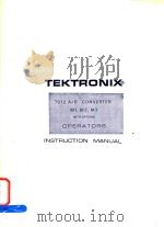 TEKTRONIX 7D12 A/D CONVERTER M1，M2，M3 WITH OPTIONS OPERATORS（ PDF版）