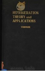 REFRIGERATION THEORY AND APPLICATIONS SECOND EDITION PDF电子版封面 H.G.VENEMANN