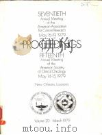 PROCEEDINGS VOLUME 20     PDF电子版封面     