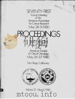 PROCEEDINGS VOLUME 21 PDF电子版封面