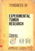 EXPERIMENTAL TUMOR RESEARCH VOL.7 PDF电子版封面