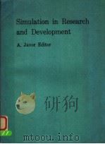 SIMULATION IN RESEARCH AND DEVELOPMENT PDF电子版封面 A.JAVOR