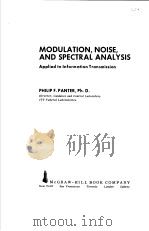MODULATION NOISE AND SPECTRAL ANALYSIS PDF电子版封面 PHILIP F·PANTER