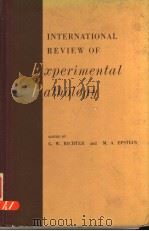 INTERNATIONAL REVIEW OF EXPERIMENTAL PATHOLOGY  VOLUME 1（ PDF版）