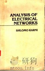 ANALYSIS OF ELECTRICAL NETWORKS（ PDF版）