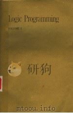 LIGIC PROGRAMMING PROCEEDINGS OF THE NORTH AMERICAN CONFERENCE VOLUME 1 PDF电子版封面 EWING L.LUSK AND ROSS A.OVERBE