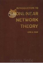 NONLINEAR NETWORK THEORY PDF电子版封面 LEON O.CHUA