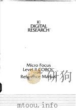 LEVEL Ⅱ COBOL LANGUAGE REFERENCE MANAUAL PDF电子版封面
