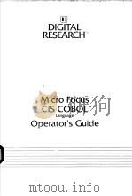 CIS COBOL OPERATING GUIDE PDF电子版封面