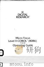 LEVEL Ⅱ COBOL 8086 LANGUAGE PDF电子版封面