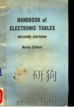 HANDBOOK OF ELECTRONIC TABLES SECOND EDITION PDF电子版封面 0830621253 MARTIN CLIFFORD