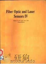 FLBER OPTIC AND LASER SENSORS IV PDF电子版封面 RAMON P.DE PAULA