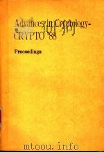 ADVANCES IN CRYPTOLOGY-CRYPTO‘88     PDF电子版封面  0387971963  S.GOLDWASSER 