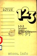 LOTUS 123 SPREADSHEET. GRAPHICS.INFORMATION MANAGEMENT.PLUS. PDF电子版封面