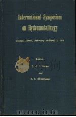 INTERNATIONAL SYMPOSIUM ON HYDROMETALLURGY PDF电子版封面 D.J.I.EVANS AND R.S.SHOEMAKER