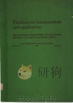 FLUIDIZATION FUNDAMENTALS AND APPLICATION PDF电子版封面