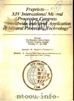PREPRINTS-XIV INTERNATIONAL MINERAL PROCESSING CONGRESS（ PDF版）