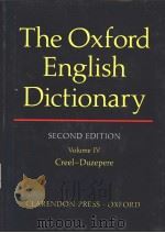 THE OXFORD ENGLISH DICTIONARY SECOND EDITION VOLUME Ⅳ PDF电子版封面 J·A·SIMPSON AND E·S·C·WEINER